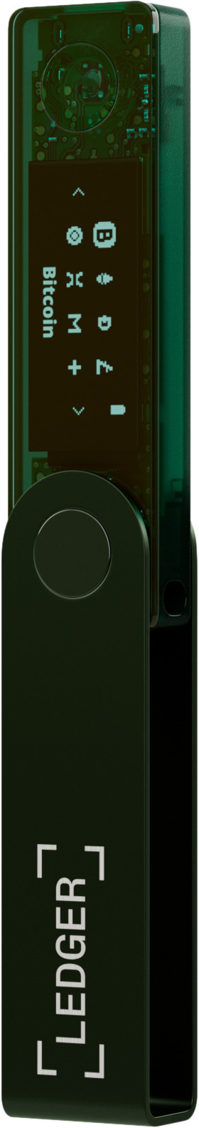 Ledger Nano X Emerald Green rechterkant