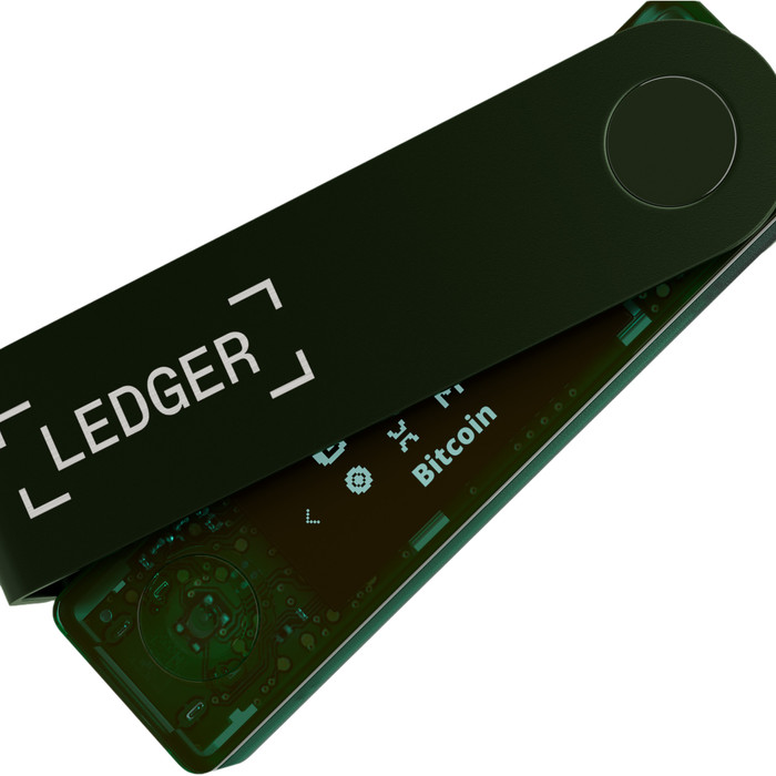 Ledger Nano X Emerald Green binnenkant