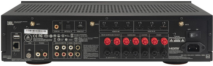 JBL MA710 Zwart achterkant