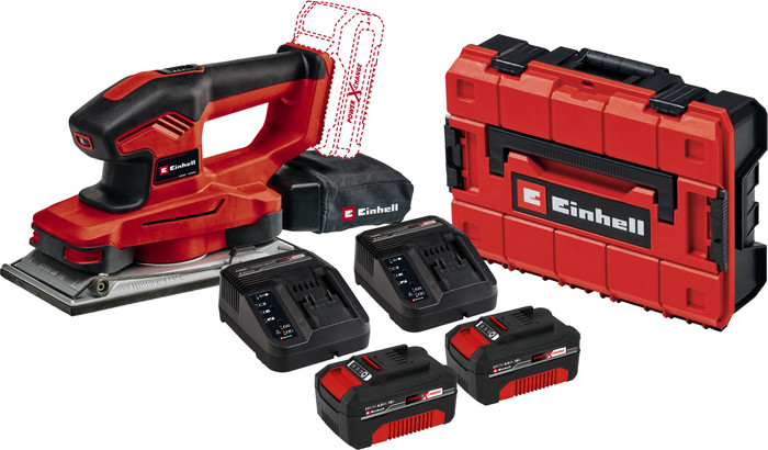 Einhell TE-OS 18/230 Li Solo 4.0Ah Battery (2x) E-Case S-F Starter Kit Main Image