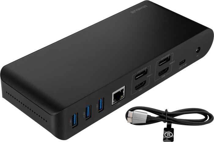BlueBuilt Displaylink docking station Pro met Usb C zwart Main Image