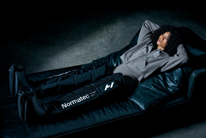 Hyperice Normatec Premier Standard produkt in gebrauch