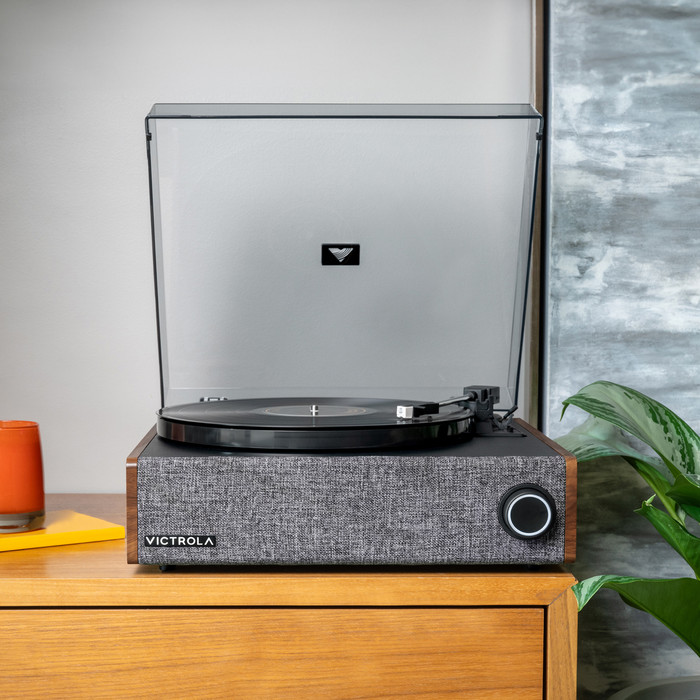 Victrola Eastwood LP Brown product in use