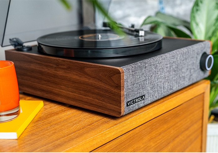 Victrola Eastwood LP Brown product in use