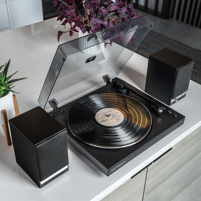 Victrola Automatic Black product in use