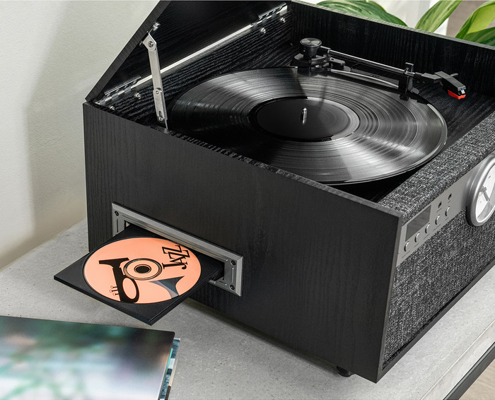 Victrola Century Signature Black product in use