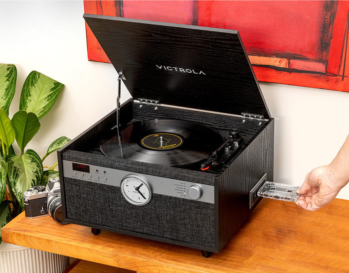 Victrola Century Signature Black product in use
