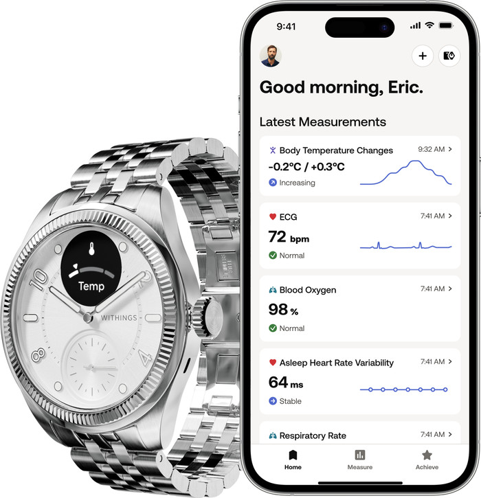 Withings ScanWatch Nova Brilliant Titanium Zilver 39mm visual leverancier