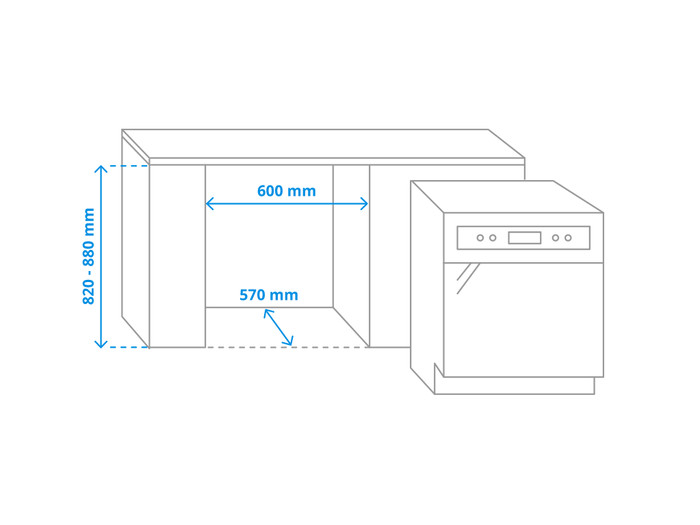 AEG FUE53610ZM / Built-in / Under-counter/ Niche height 82-88cm visual Coolblue 1