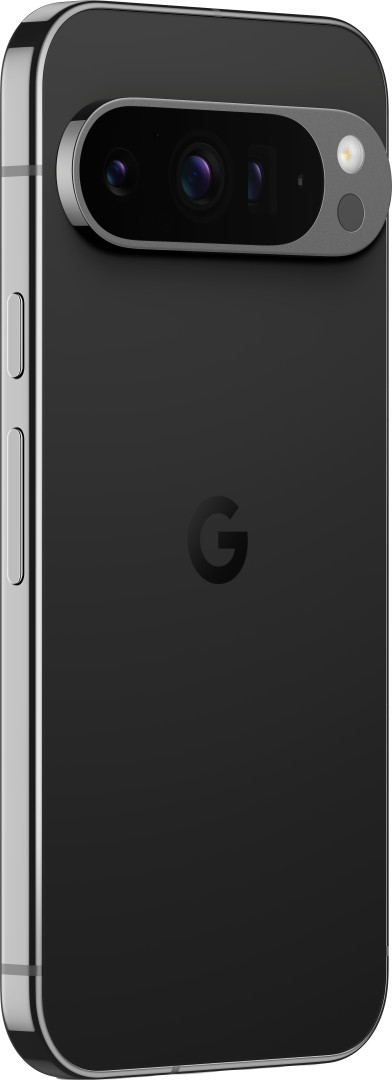 Google Pixel 9 Pro 128GB Zwart 5G + Just in Case Soft Design Back Cover Zwart linkerkant