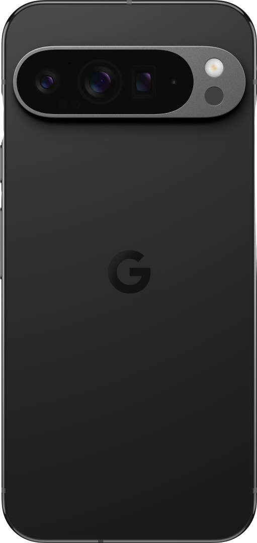 Google Pixel 9 Pro XL 128GB Zwart 5G + BlueBuilt Back Cover Zwart achterkant