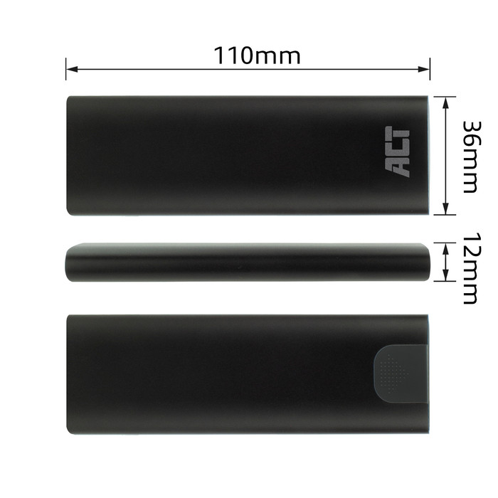 ACT USB-C M.2 NVMe / PCIe SSD Behuizing visual leverancier