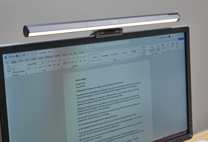 Trust Shyne - Monitor Light Bar produit à l'usage