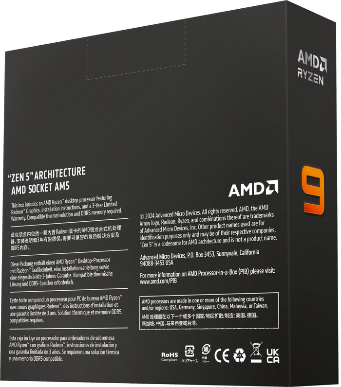 AMD Ryzen 9 9950X rückseite