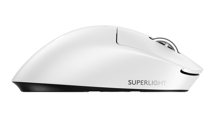 Logitech G PRO X SUPERLIGHT 2 DEX LIGHTSPEED Wireless Gaming Mouse White right side