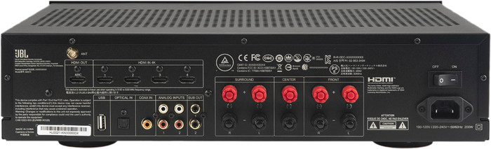 JBL MA310 Zwart achterkant