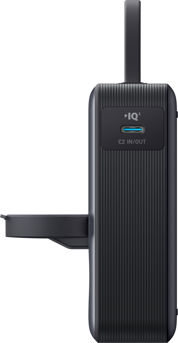 Anker MagGo Powerbank met Snelladen 10.000 mAh Zwart rechterkant