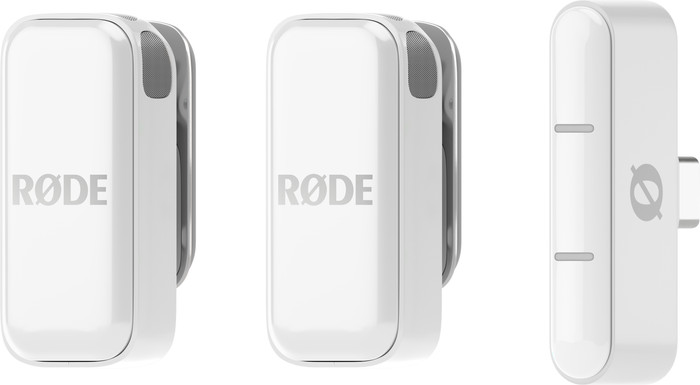 Rode Wireless Micro Wit Usb C voorkant