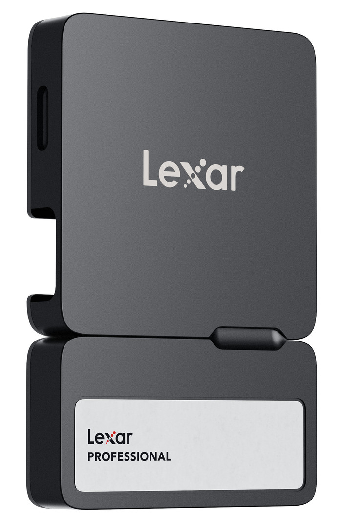 Lexar Go Portable SSD SL400 2TB + Hub linkerkant