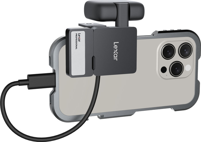 Lexar Go Portable SSD SL400 2TB product in gebruik