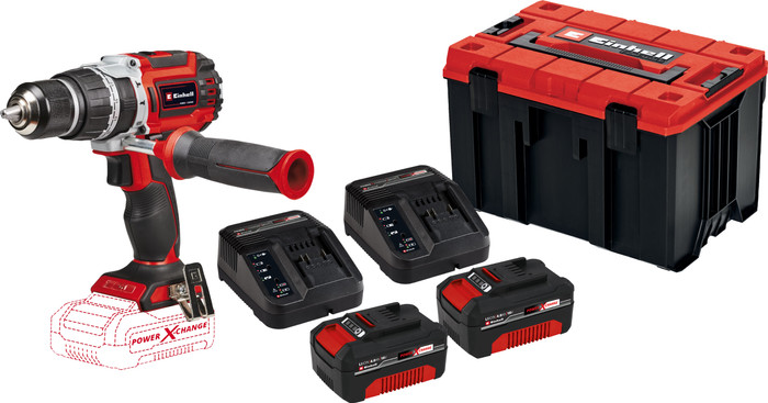 Einhell TP-CD 18/60 Li-i BL Solo 4.0Ah Battery (2x) E-Case M Starter Kit Main Image