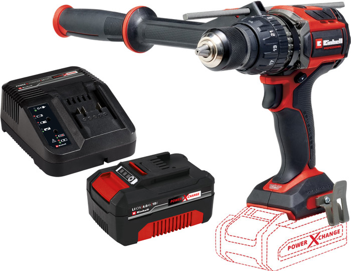 Einhell TP-CD 18/120 Li-i BL Solo + Einhell 18 V/4.0Ah Starter Kit - Power X-Change Main Image