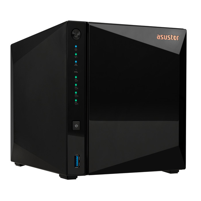 ASUSTOR AS3304T v2 + Seagate Ironwolf 16TB (2x8TB) linkerkant