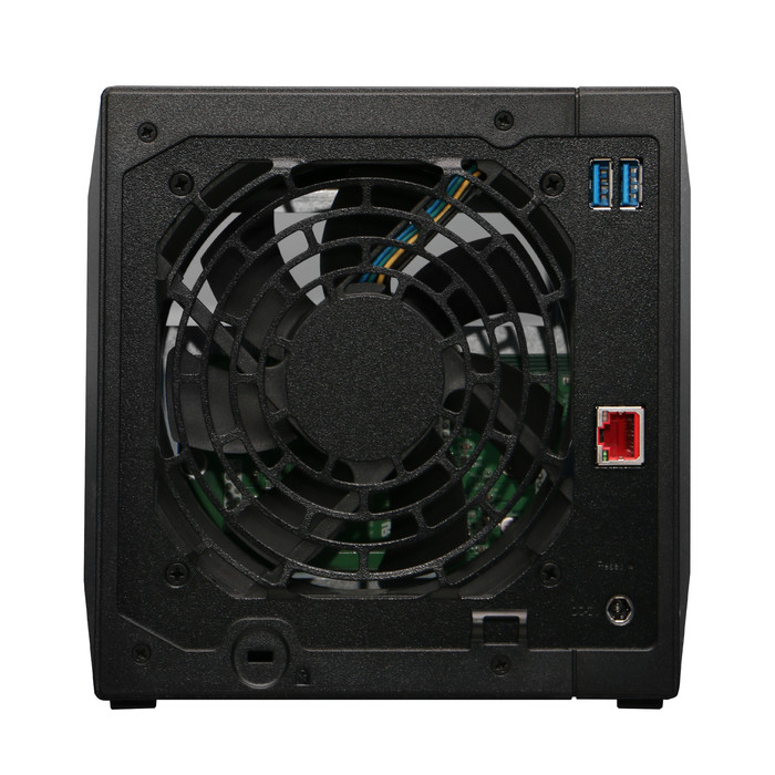 ASUSTOR AS3304T v2 + Seagate Ironwolf 16TB (2x8TB) achterkant