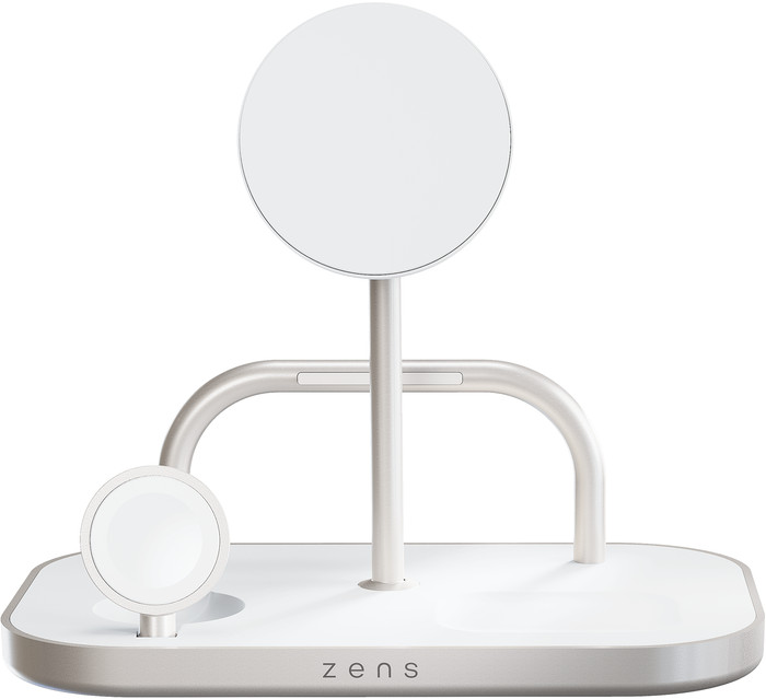 Zens 4-in-1 MagSafe met Qi2 Draadloze Oplader 15W met Standaard, Watch Stand en iPad Stand voorkant