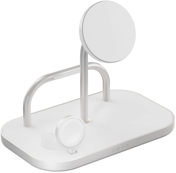 Zens 4-in-1 MagSafe met Qi2 Draadloze Oplader 15W met Standaard, Watch Stand en iPad Stand linkerkant