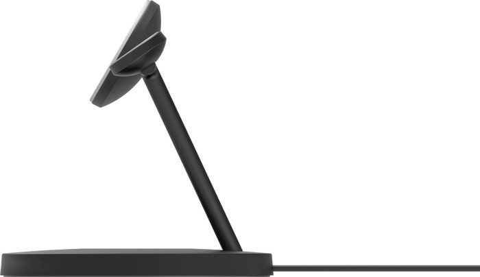 Belkin Boost Charge Pro MagSafe und Qi2 3-in-1 Kabelloses Ladegerät 15 W mit Ständer Schwarz rechte seite