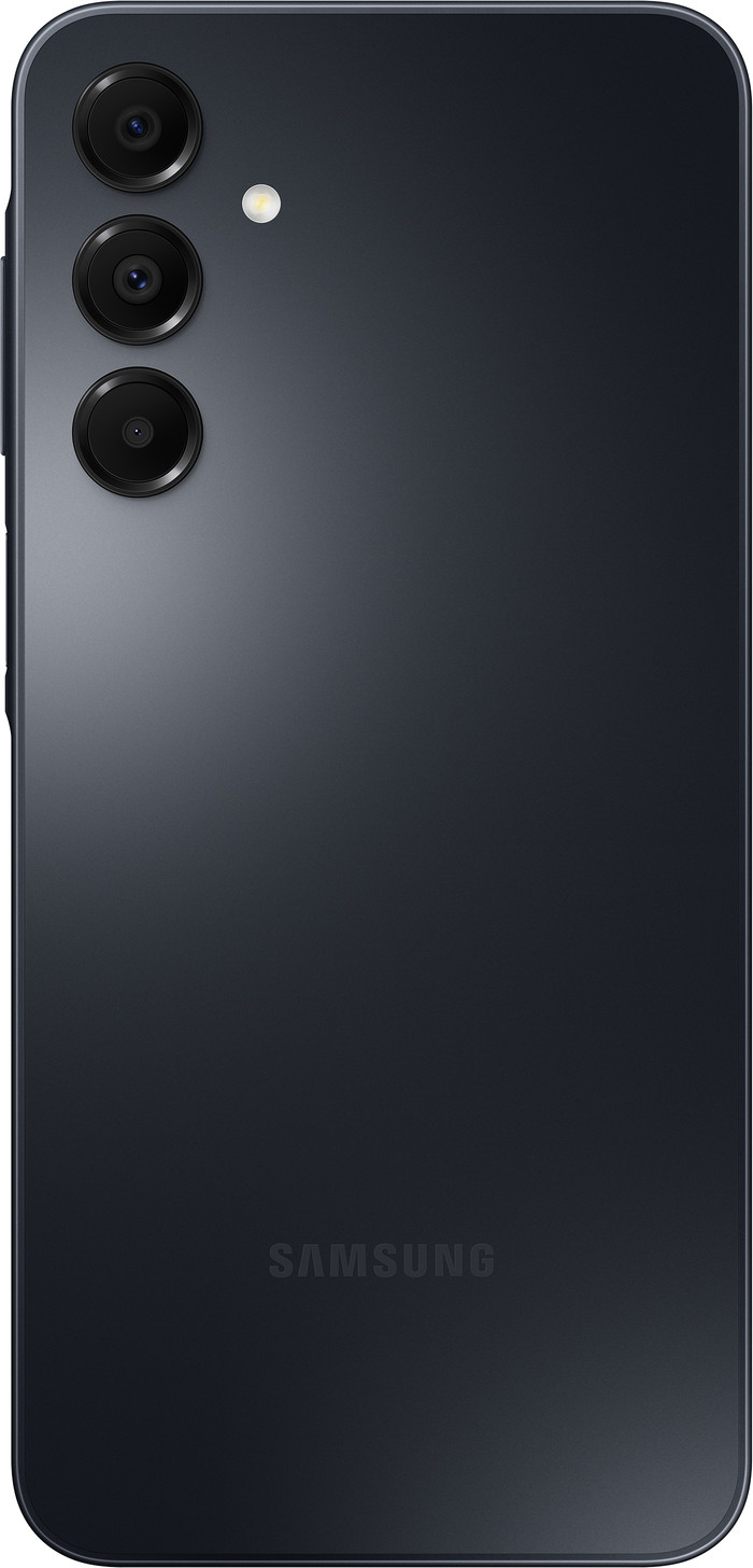 Samsung Galaxy A16 128GB Zwart 4G + Samsung Oplader 25W Zwart achterkant