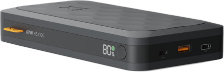 Xtorm Fuel Powerbank met Power Delivery 45.000 mAh Zwart linkerkant