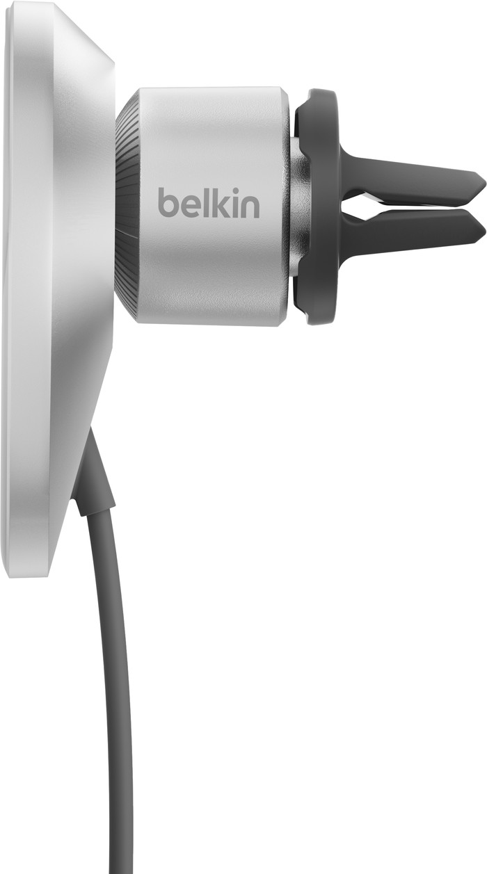 Belkin Handyhalterung Auto Lüftungsschlitze mit MagSafe und Qi2 Laden Silber rechte seite