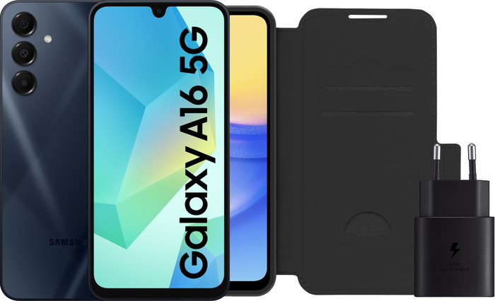Samsung Galaxy A16 128GB Donkerblauw 5G + Accessoirepakket Main Image
