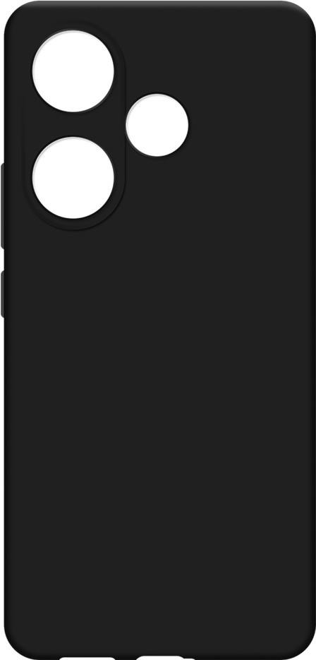 Just in Case Soft Design Xiaomi Poco F6 Back Cover Zwart voorkant