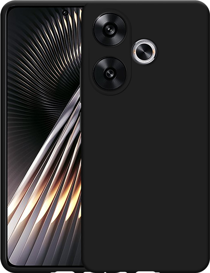Just in Case Soft Design Xiaomi Poco F6 Back Cover Zwart achterkant