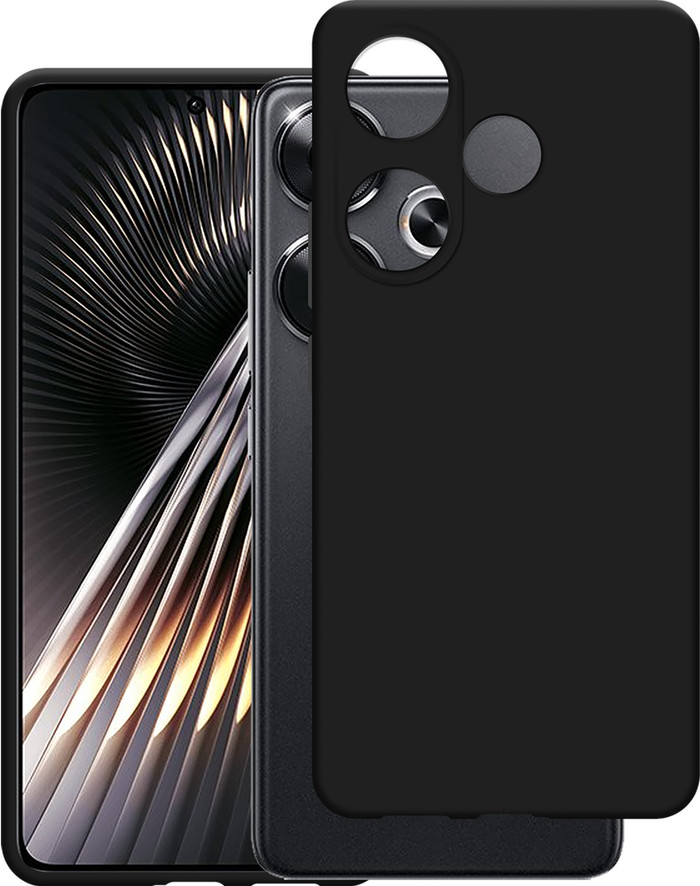 Just in Case Soft Design Xiaomi Poco F6 Back Cover Zwart achterkant