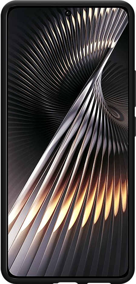 Just in Case Soft Design Xiaomi Poco F6 Back Cover Zwart voorkant