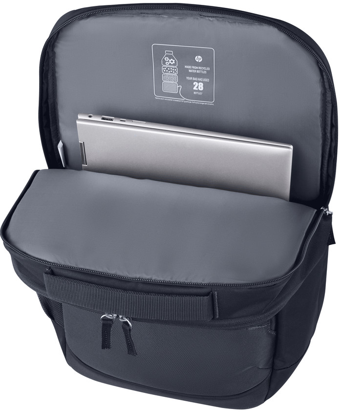 HP Everyday 16 Odyssey Gray Laptop Backpack binnenkant