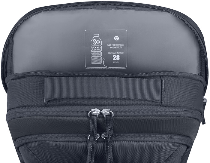 HP Everyday 16 Odyssey Gray Laptop Backpack binnenkant