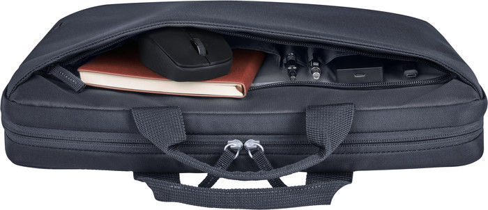 HP Everyday 14 Odyssey Gray Laptop Briefcase binnenkant