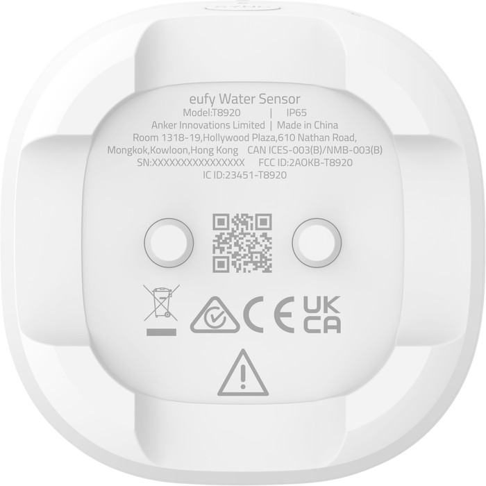 eufy Water and Freeze Sensor back
