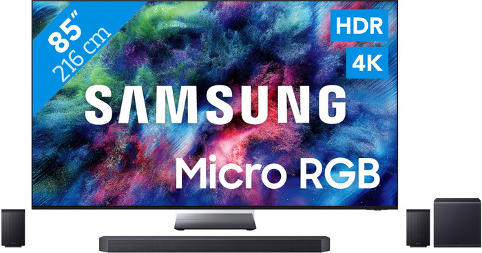 Samsung Micro RGB 85" R95H (2026) + Samsung HW-Q990H (2026) Main Image