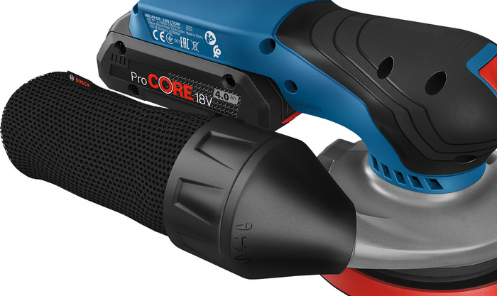 Bosch Professional GEX 18V-125 5,0 Ah GBA Accu Starterspakket detail