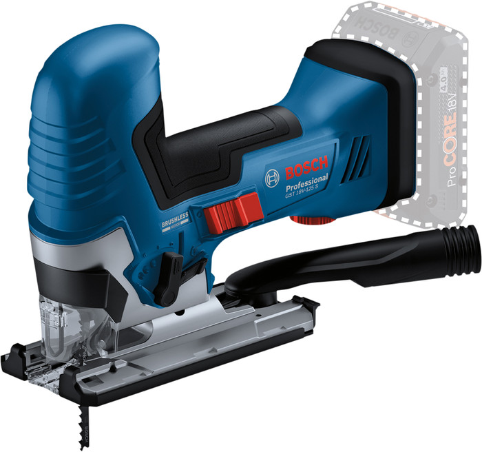 Bosch Professional GST 18V-125 S 5,0 Ah GBA Accu Starterspakket rechterkant