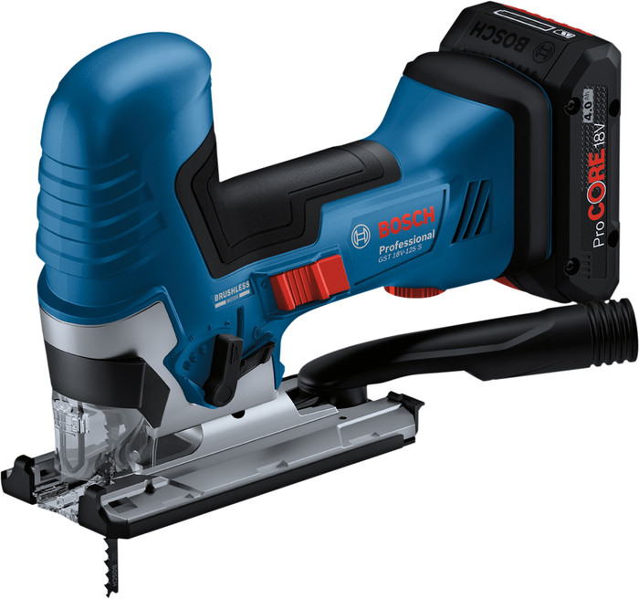 Bosch Professional GST 18V-125 S 5,0 Ah GBA Accu Starterspakket rechterkant