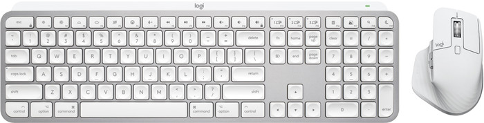 Logitech MX Keys S Keyboard for Mac AZERTY + MX Master 3s Mouse White Main Image