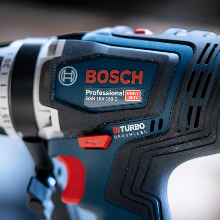 Bosch Professional GSR 18V-150 C 5,0 Ah GBA Accu Starterspakket product in gebruik