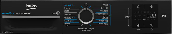 Beko BM3WFT3941B SteamCure detail